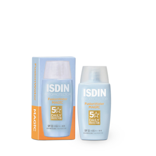 ضد آفتاب ایزدین اصل فیوژن واتر مجیک بی رنگ Isdin SPF 50