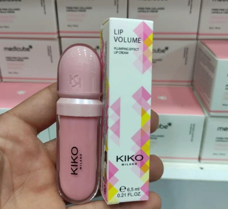لیپ گلاس حجم دهنده شماره ۰۱، مدل ولوم کیکو Kiko ایتالیا، رنگ توتو صورتی