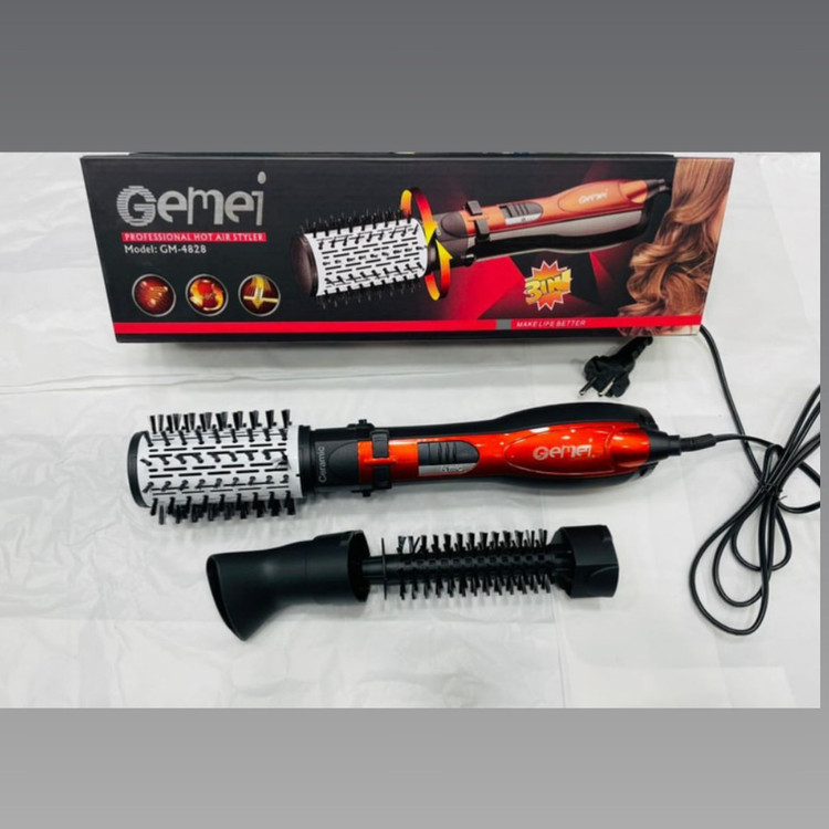 برس سشوار چرخشی ۳ کاره Gemei مدل GM4828