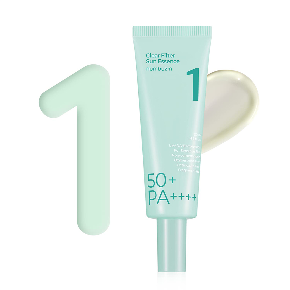 ضدآفتاب اسنسی نامبوزین No.1 مدل Clear Filter | SPF 50+ PA++++ | تسکین‌دهنده و روشن‌کننده | ۵۰ میلی‌لیتر